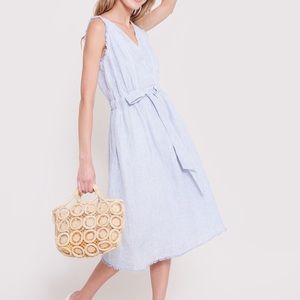 NWT Roller Rabbit Jeni Blue Stripe Midi Dress